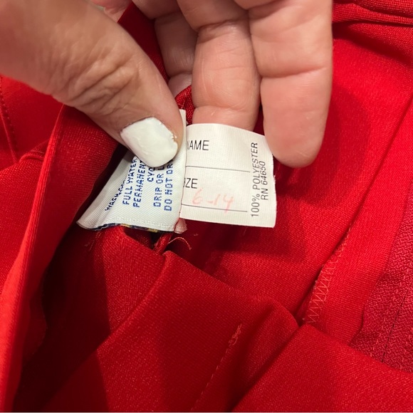 Varsity Red White & Gold Cheer Pleated Skirt - Picture 7 of 10